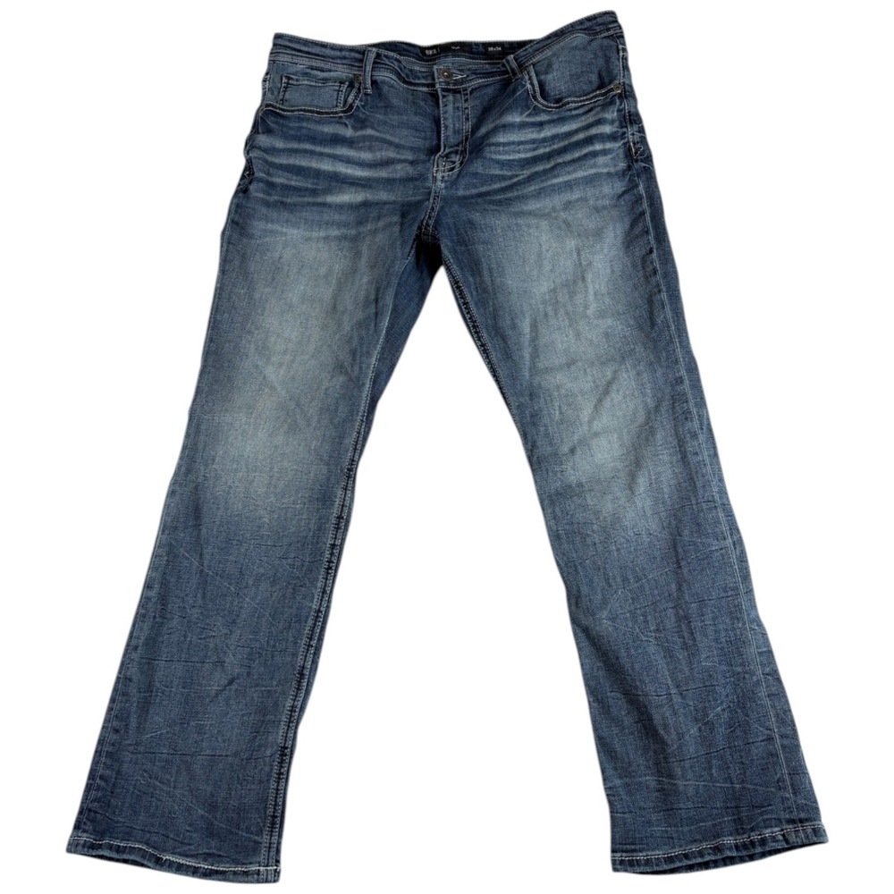 Buckle BKE Tyler Jeans Men 38x34 (39x30.5) Blue Denim Straight Leg Everyday Wear
